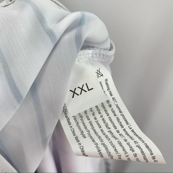 NEW Selfiego Blue White Striped One Piece Swimsuit - Picture 6 of 10